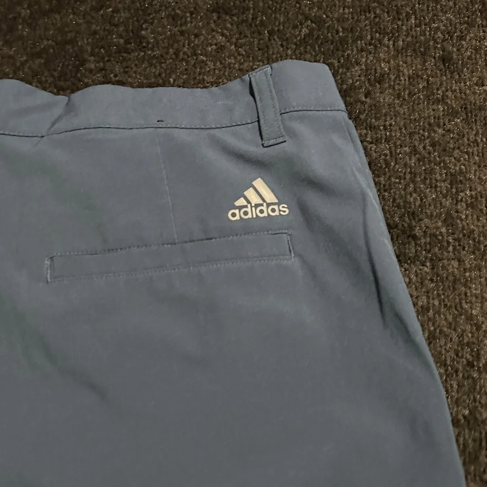 Adidas Shorts Mens Size 34 Primegreen Golf‎ Flat Front Blue Performance Stretch